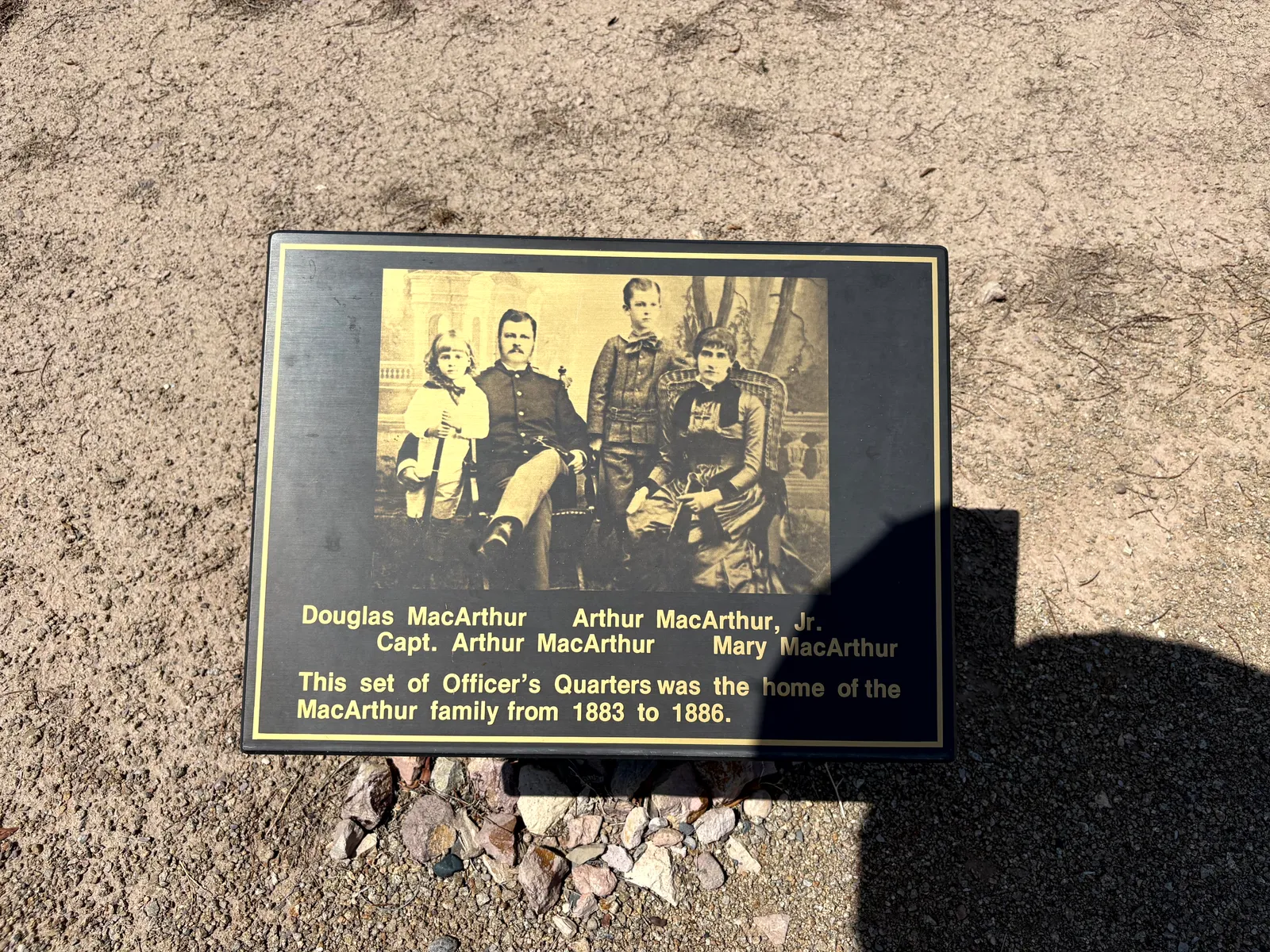 Photograph of MacArthur at Fort Selden Historic Site, New Mexico.