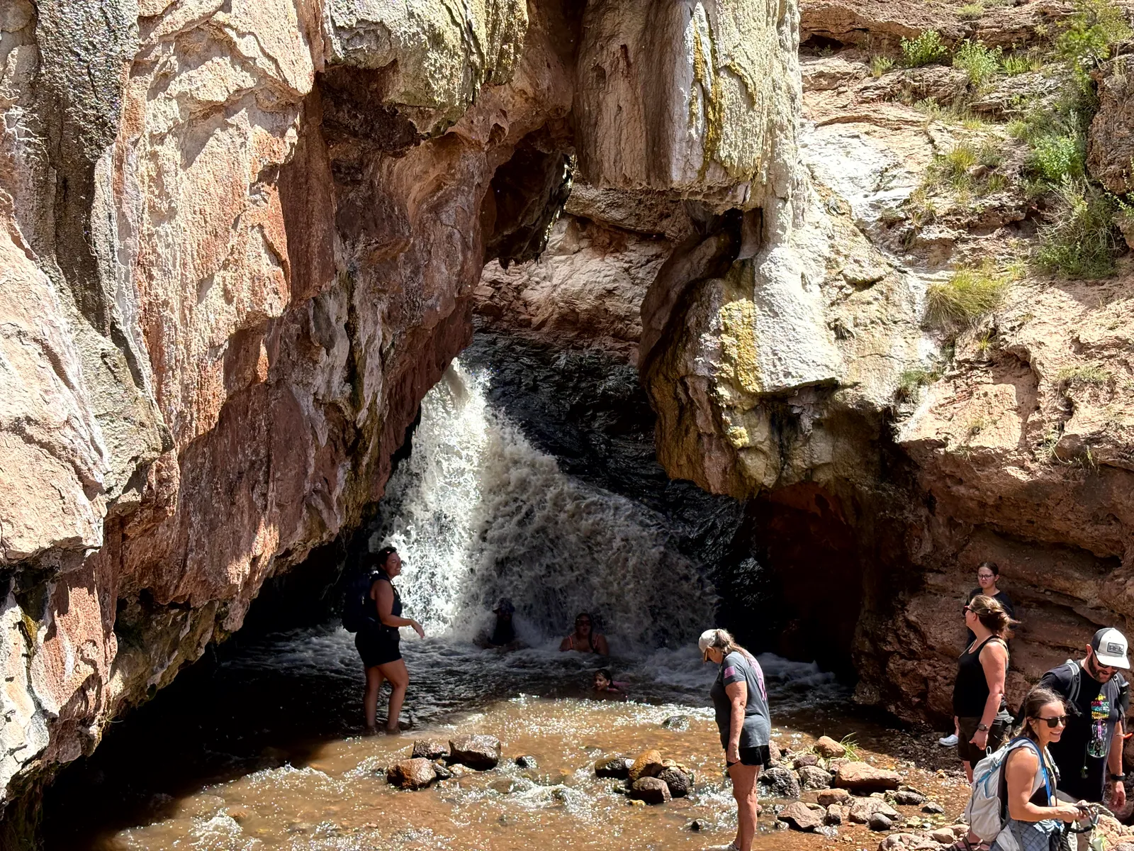 Side view of Jemez Soda Dam