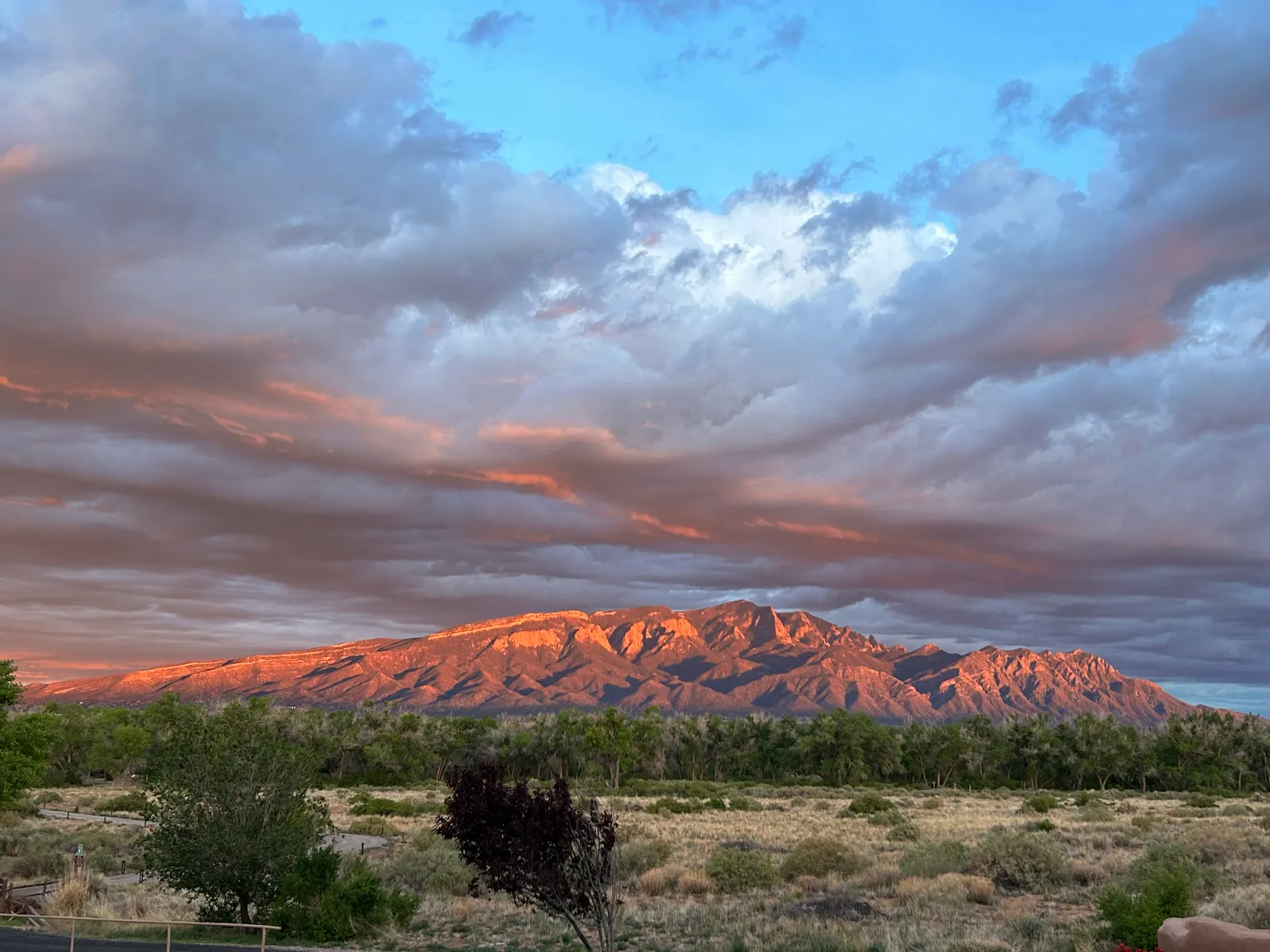Photograph of Sandia Mountains at Sandia Mountains, New Mexico.
