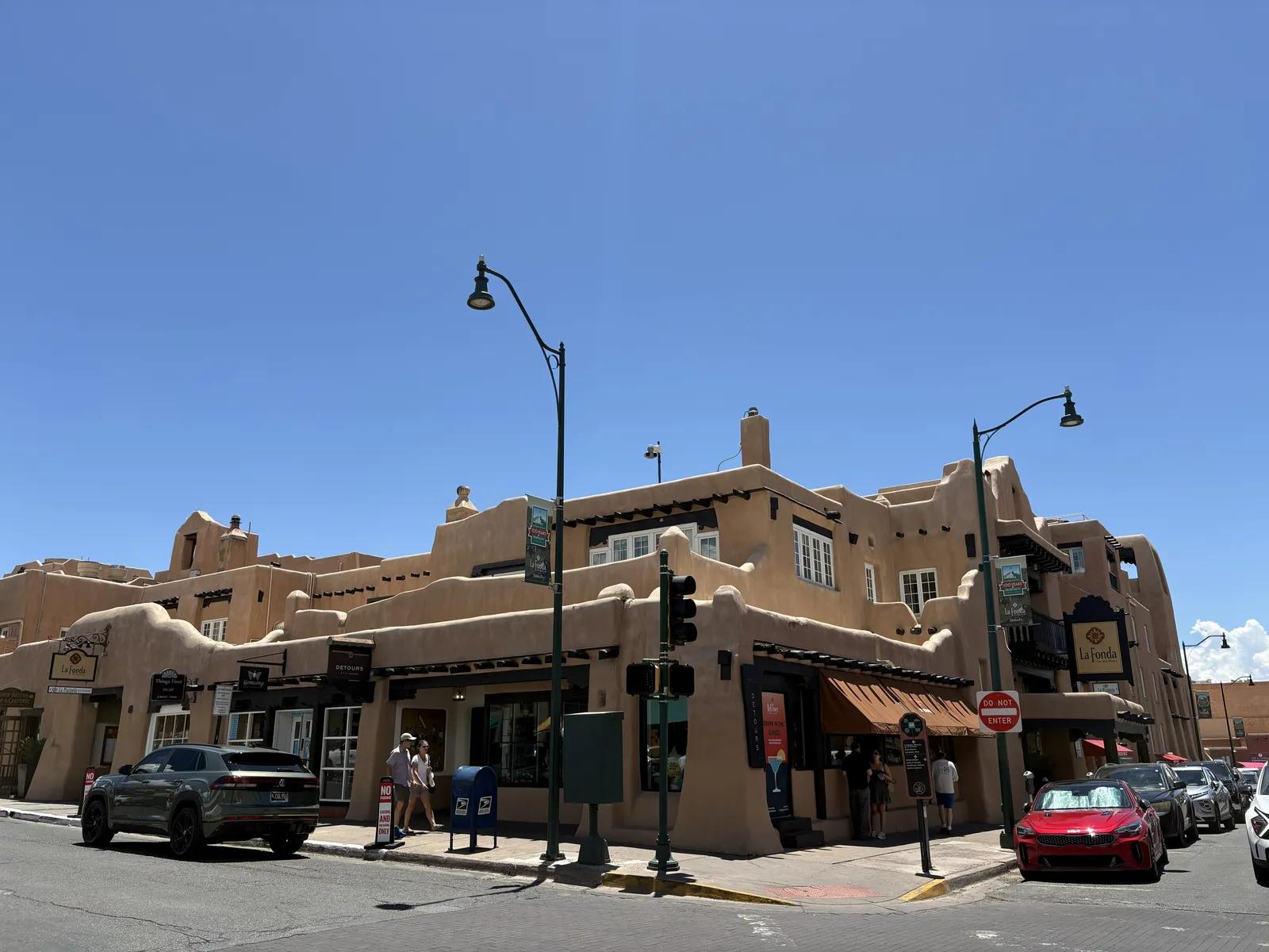 Photograph of La Fonda at Santa Fe, New Mexico.