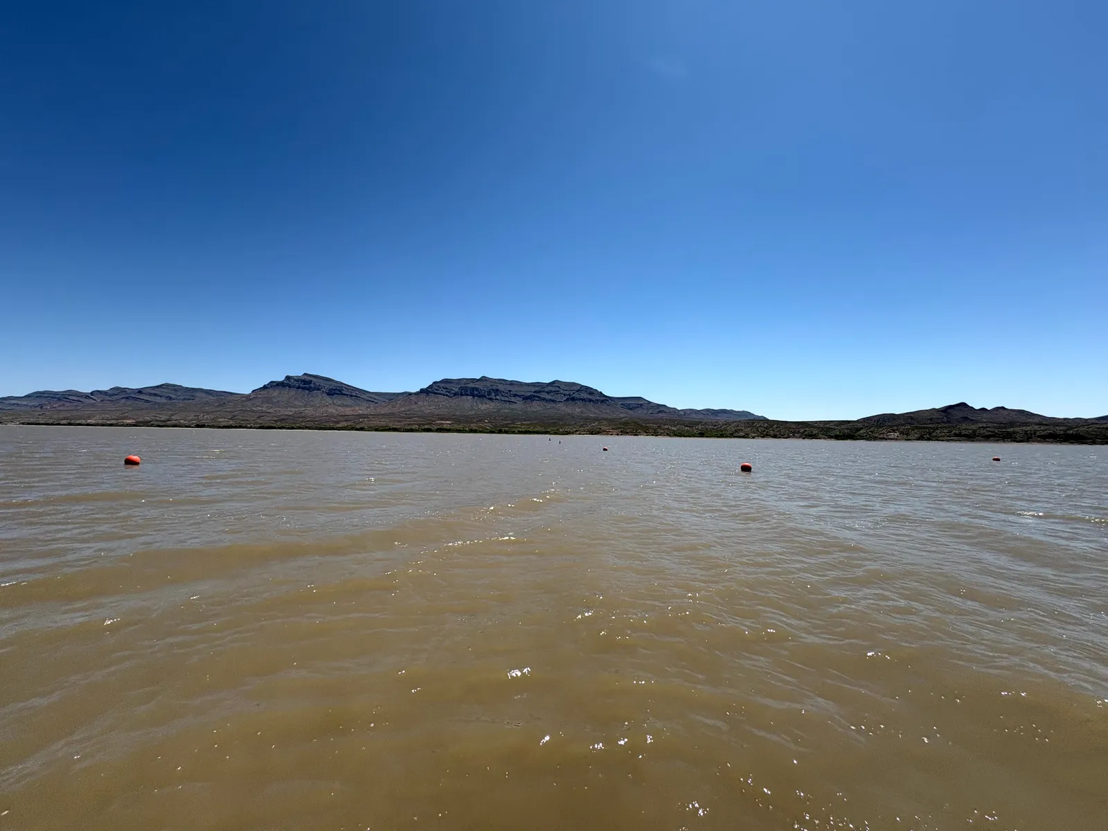 Photograph of Lake at Caballo Lake State Park, New Mexico.