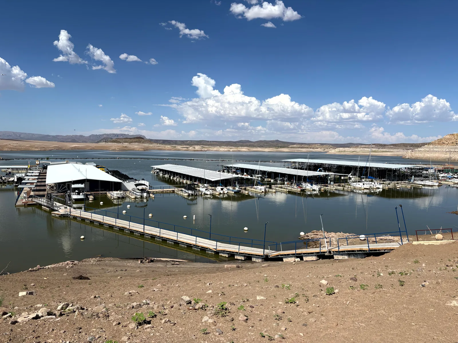 Photograph of Marina at Elephant Butte Lake State Park, New Mexico.