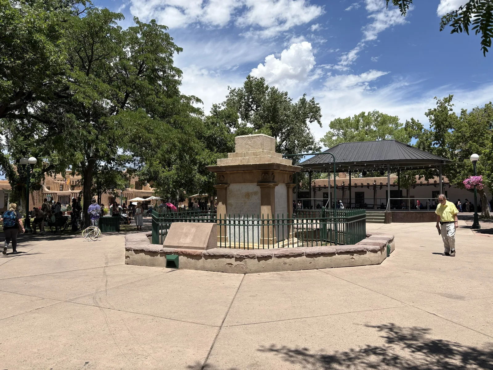 Photograph of Monument at Santa Fe, New Mexico.