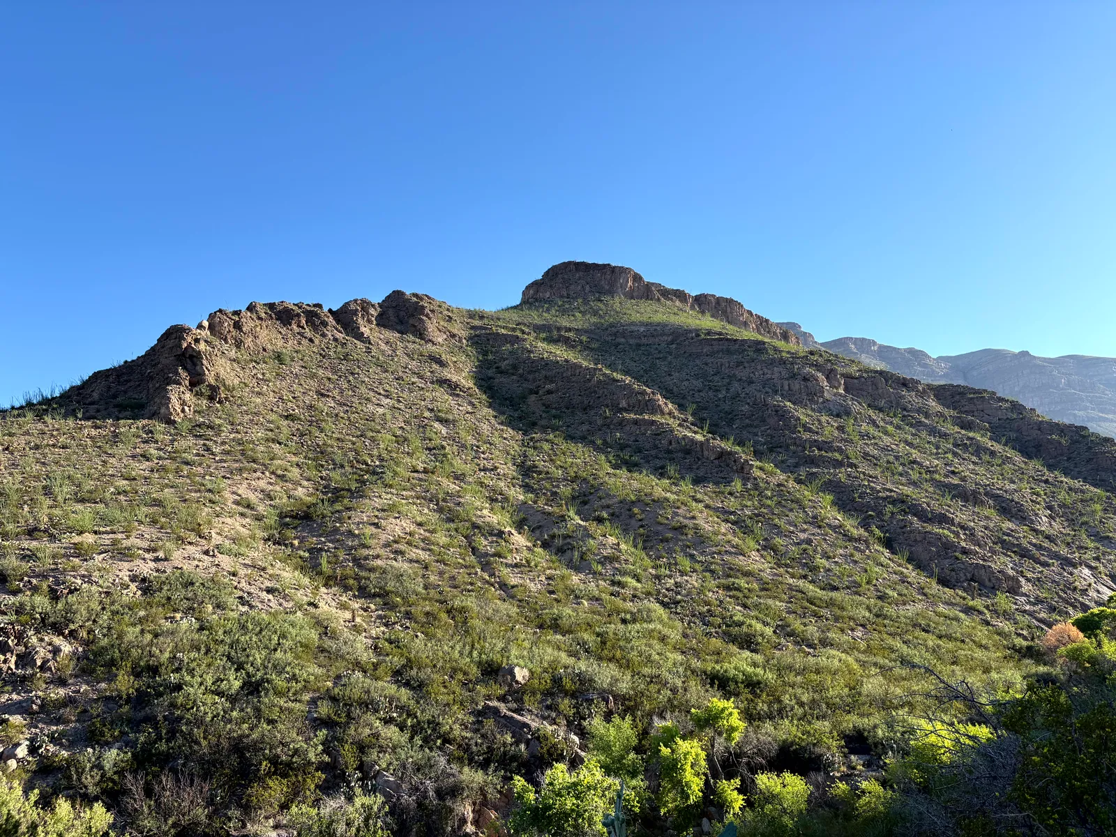 Photograph of Mountain at Oliver Lee Memorial State Park, New Mexico.