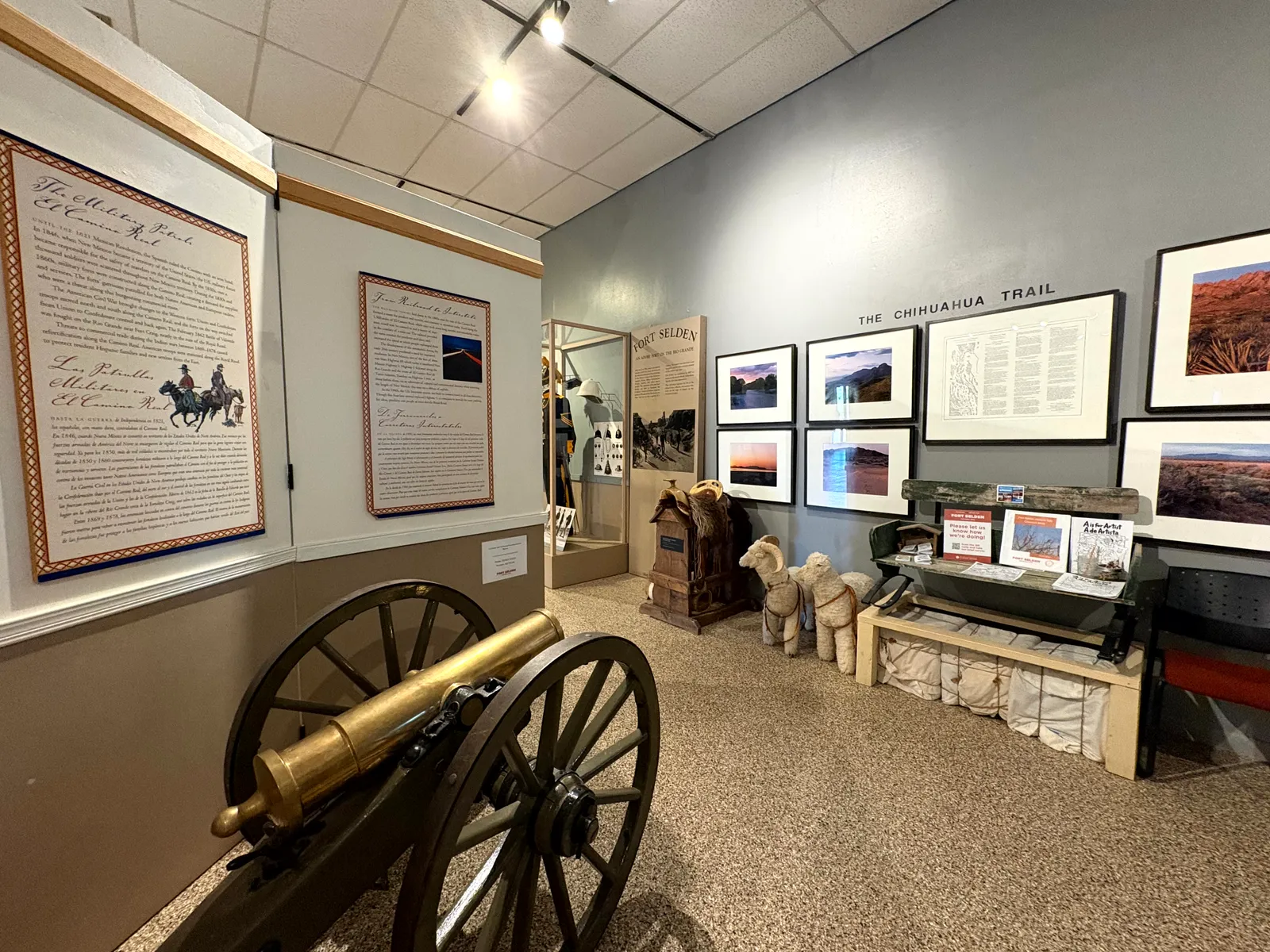 Photograph of Museum at Fort Selden Historic Site, New Mexico.