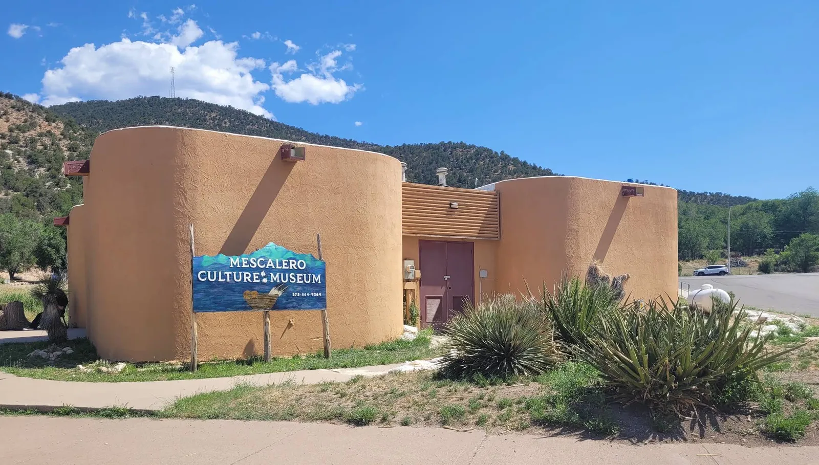 Photograph of Museum at Mescalero Apache Tribe, New Mexico.