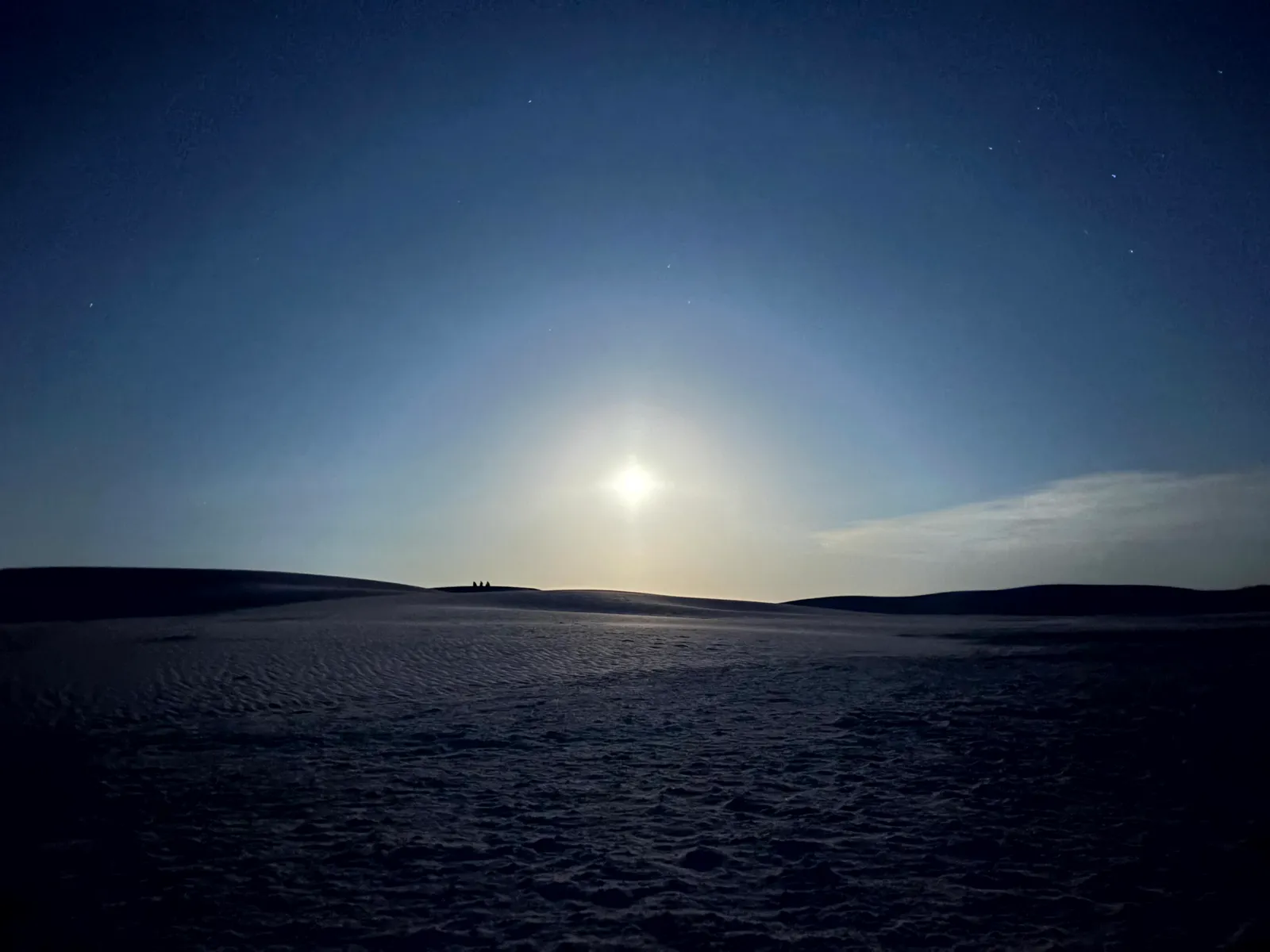 Photograph of Night at White Sands National Park, New Mexico.