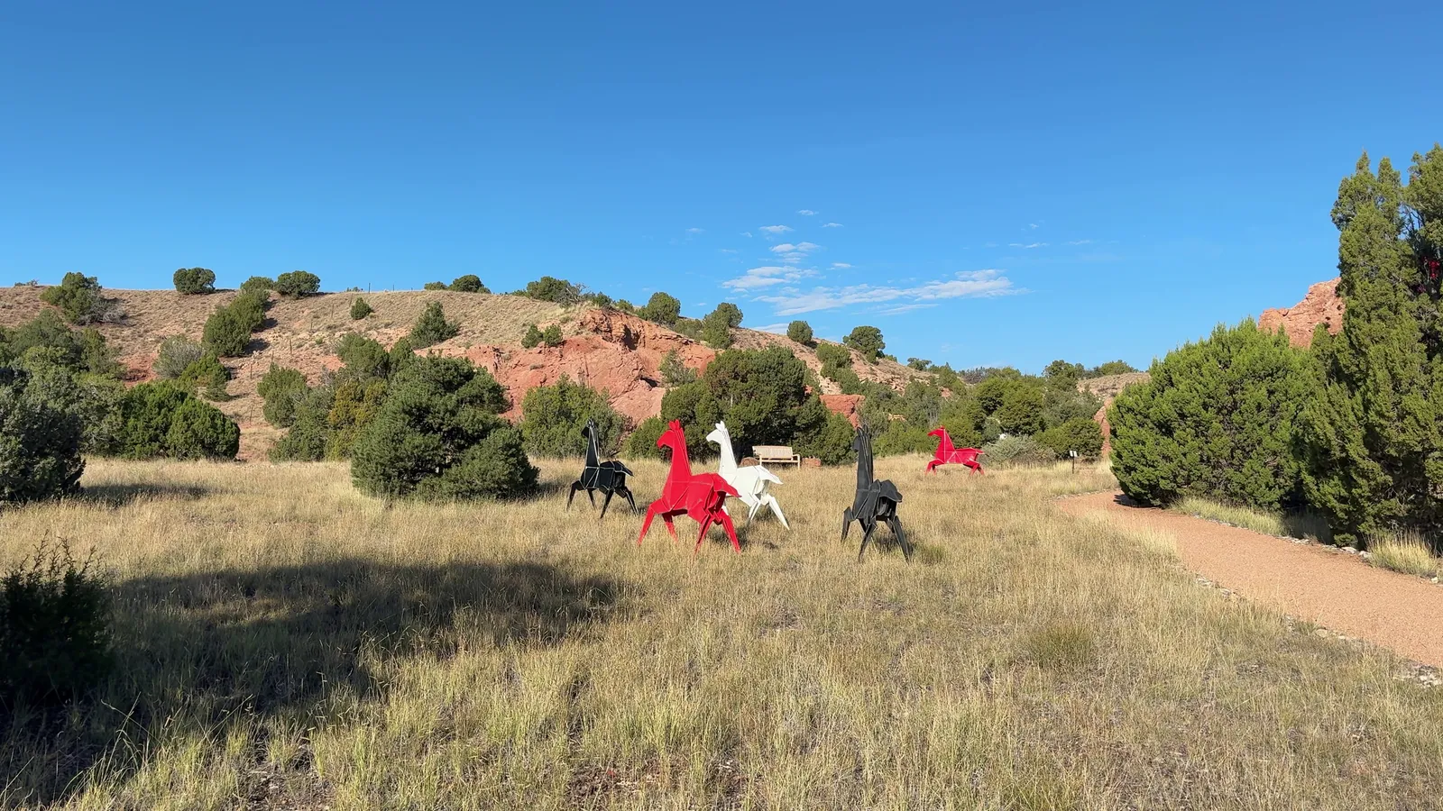 Photograph of Origami2 at Origamiinthegarden, New Mexico.