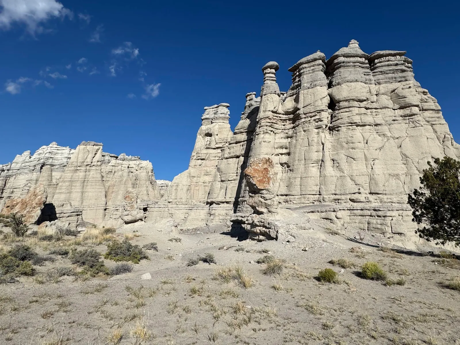 Photograph of Plaza Blanca at Abiquiu, New Mexico.