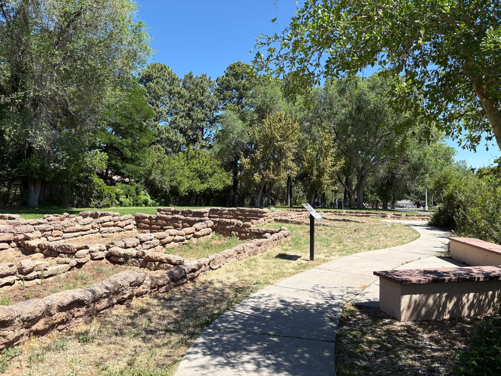 Trail scenery in Bandelier National Monument