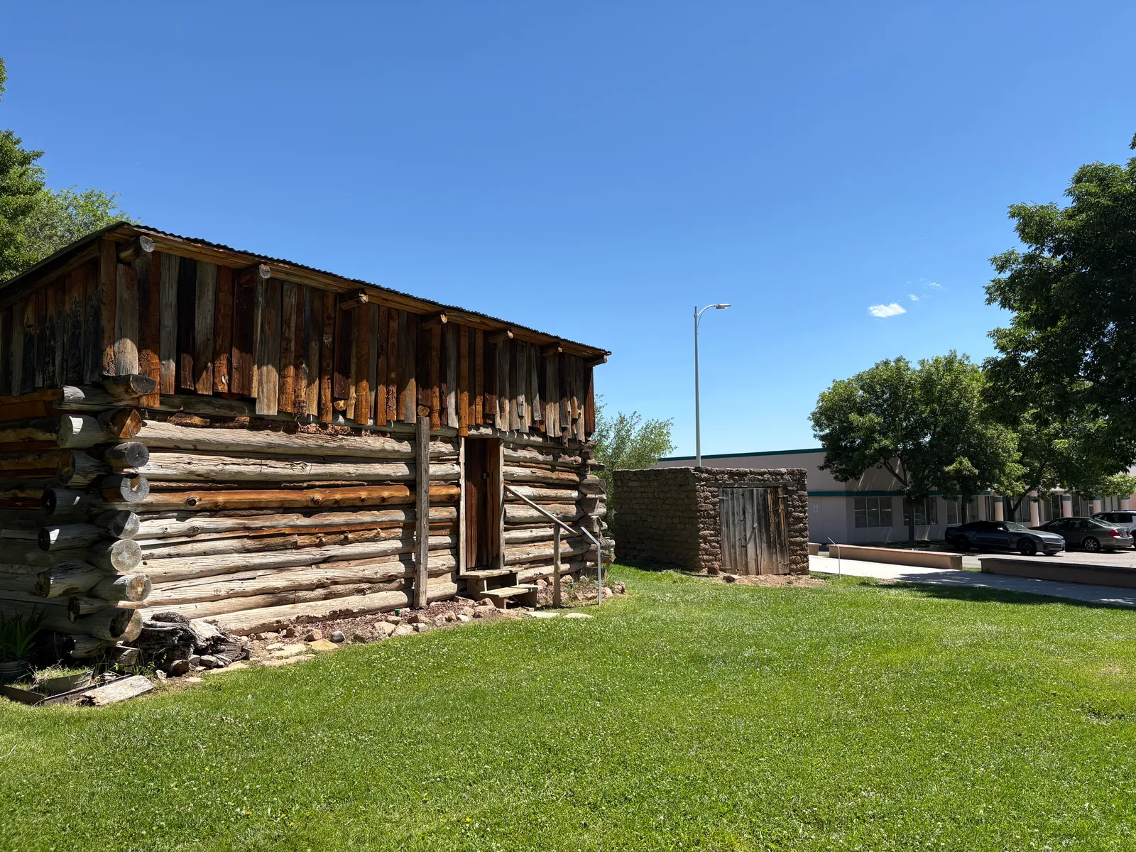 Photograph of Romero Cabin at Los Alamos, New Mexico.