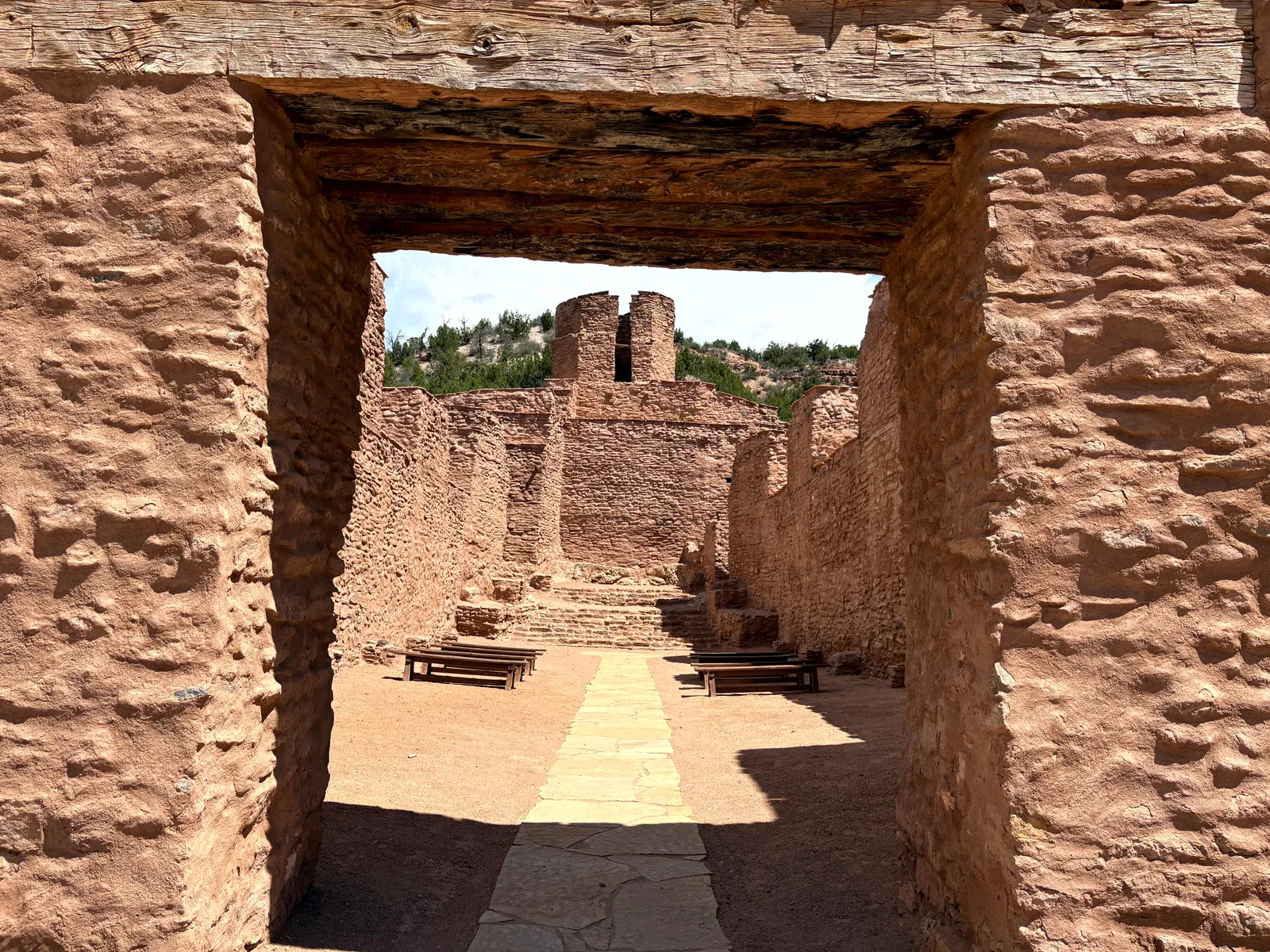 Visitor center at Jemez Historic Site