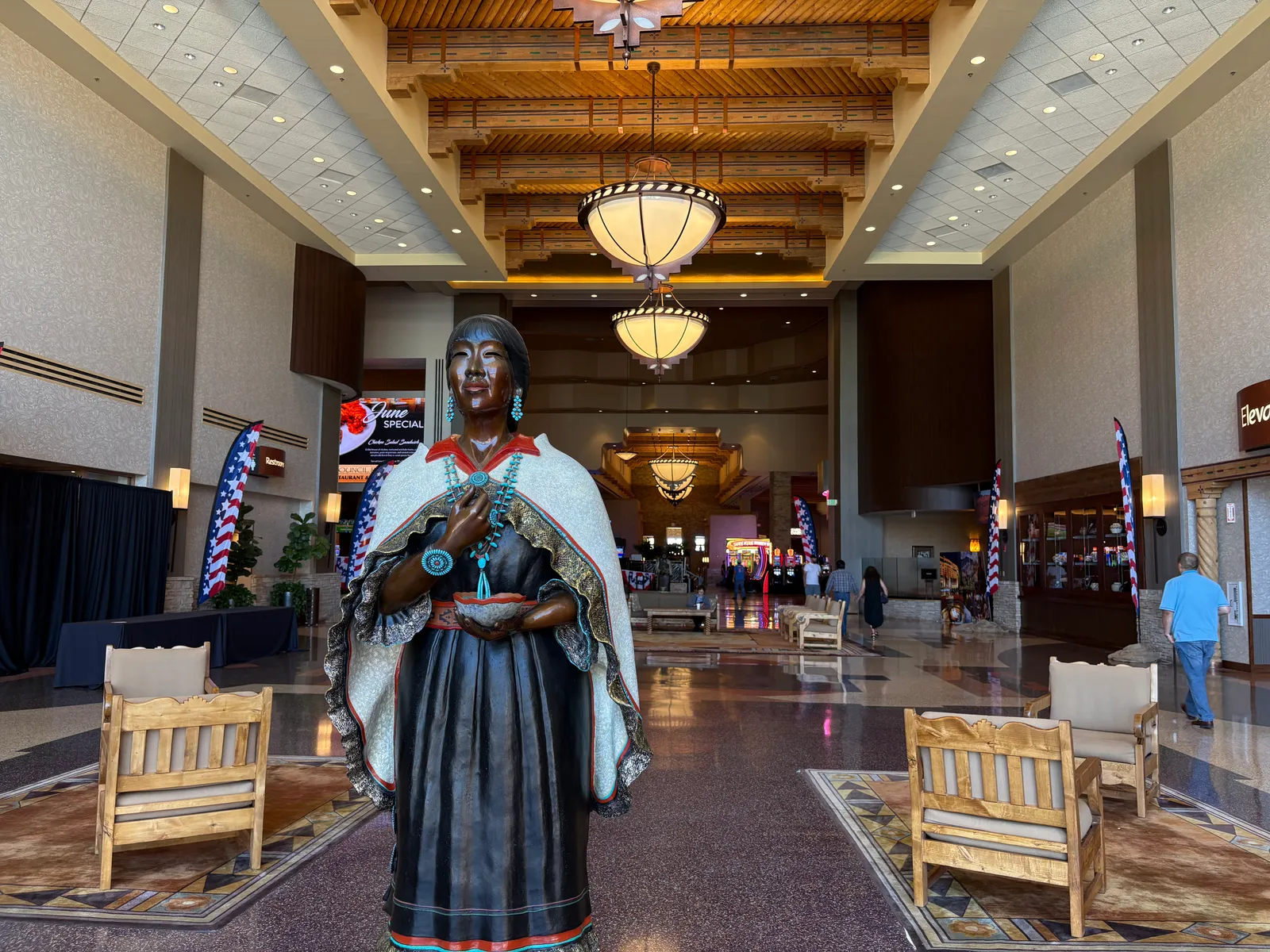 Photograph of Sandia Casino at Sandia Pueblo, New Mexico.