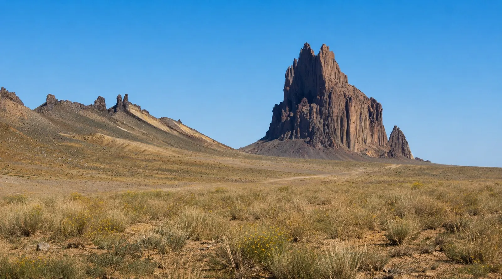 Shiprock on the Navajo Nation in New Mexico