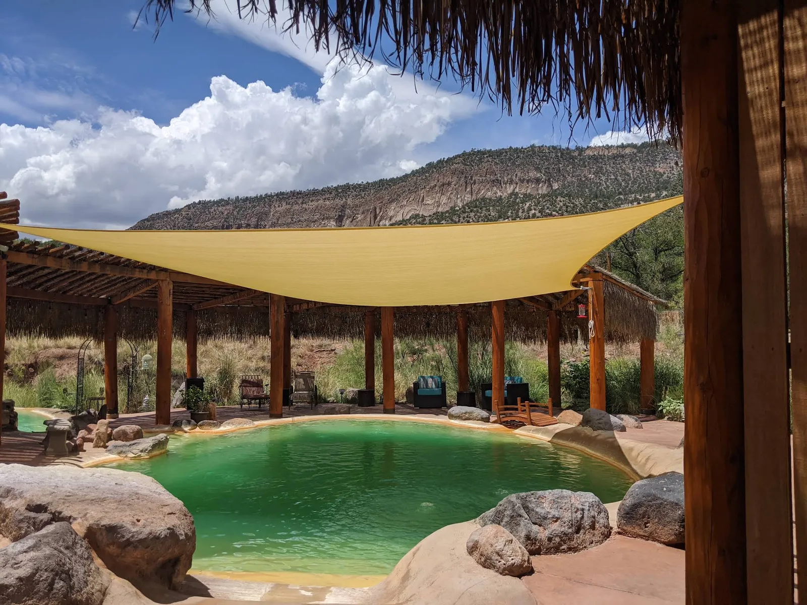 Hot springs in Jemez Springs, New Mexico