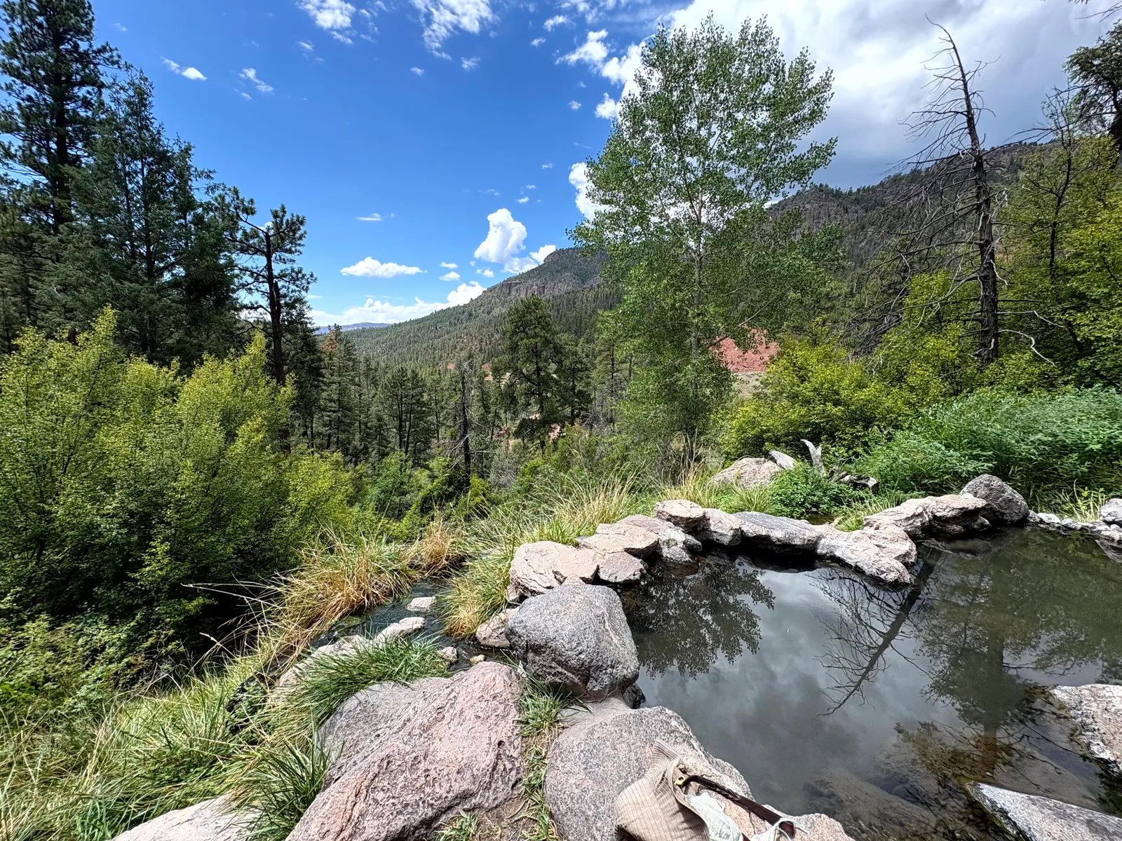 Side view of Spence Hot Springs