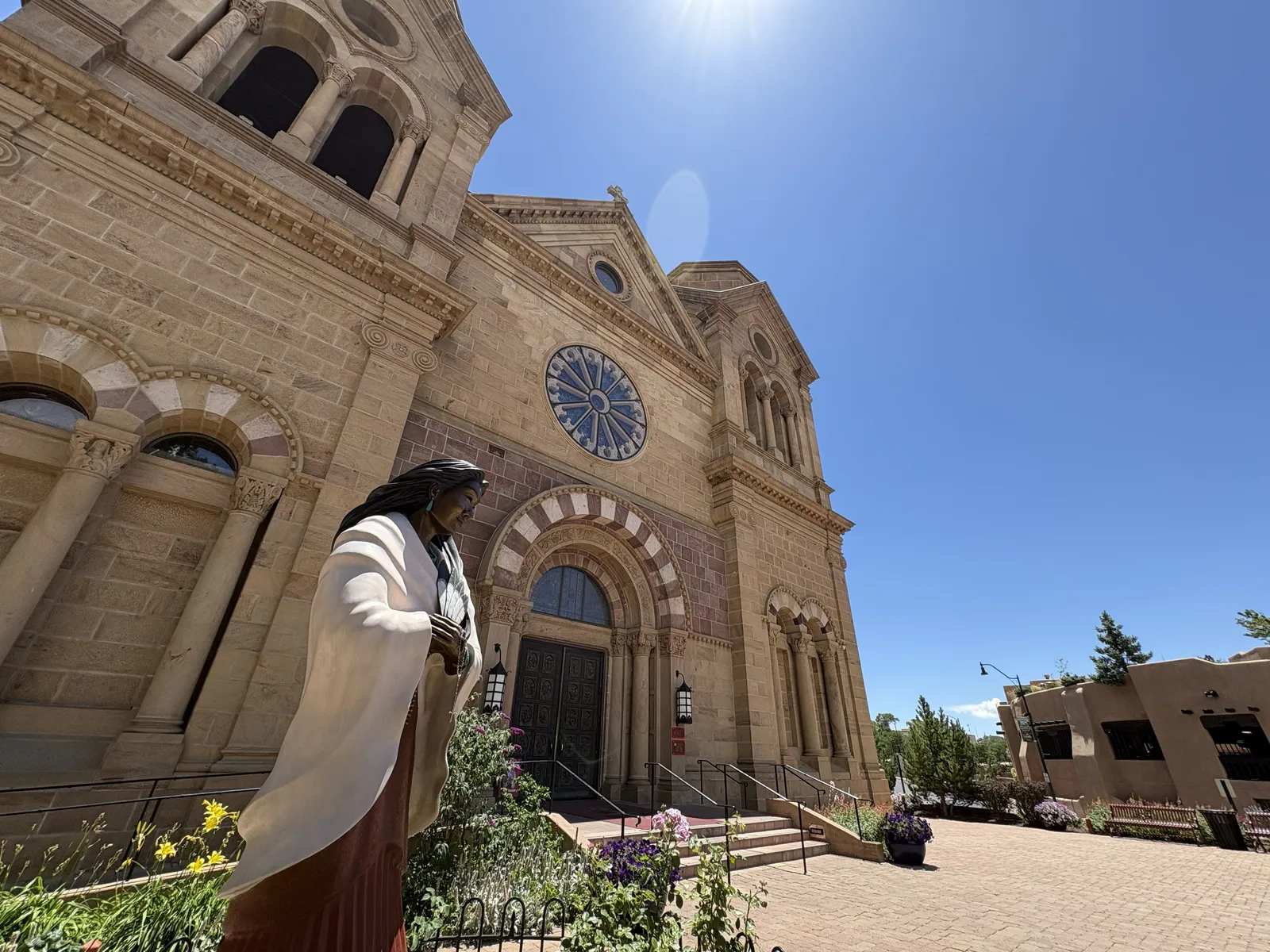 Photograph of St Francis at Santa Fe, New Mexico.