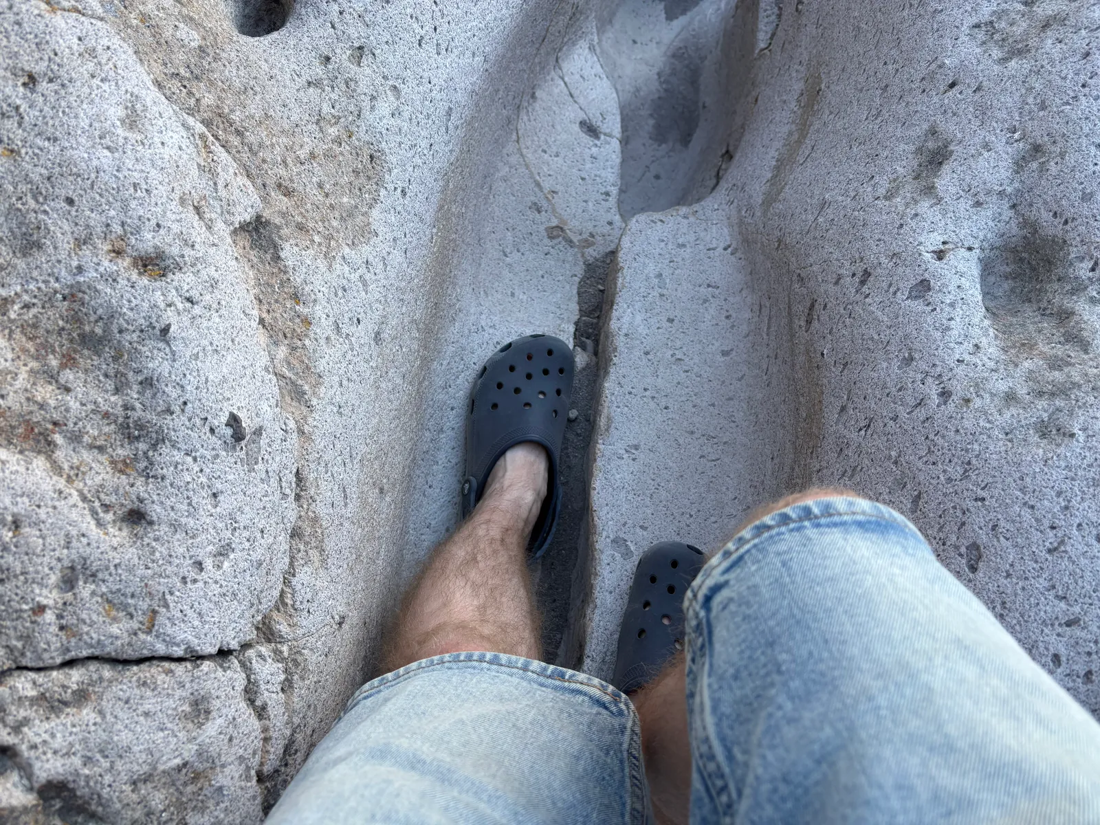 Photograph of Tsankawi Path4 at Tsankawi Prehistoric Site, New Mexico.