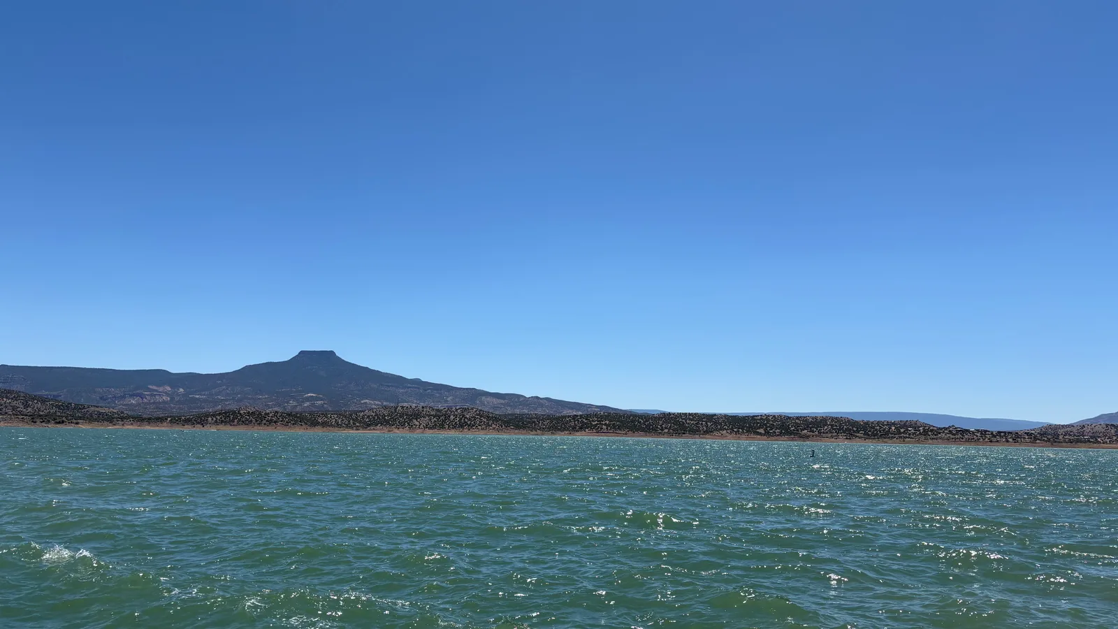 Scenic view of Abiquiu Lake