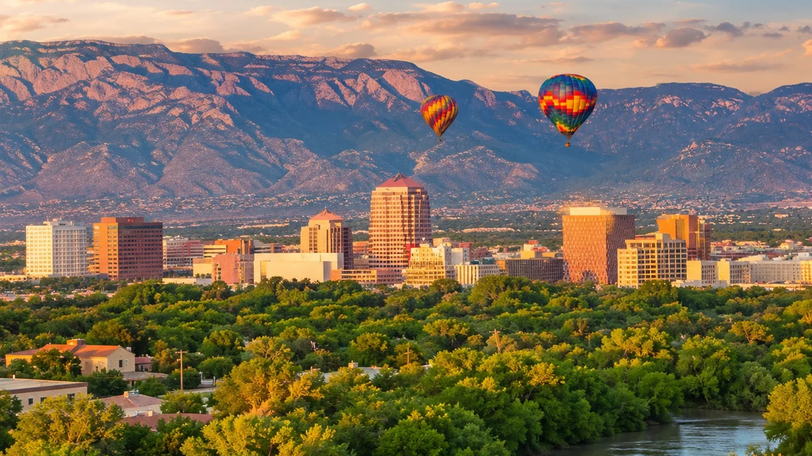 Scenic view of Albuquerque