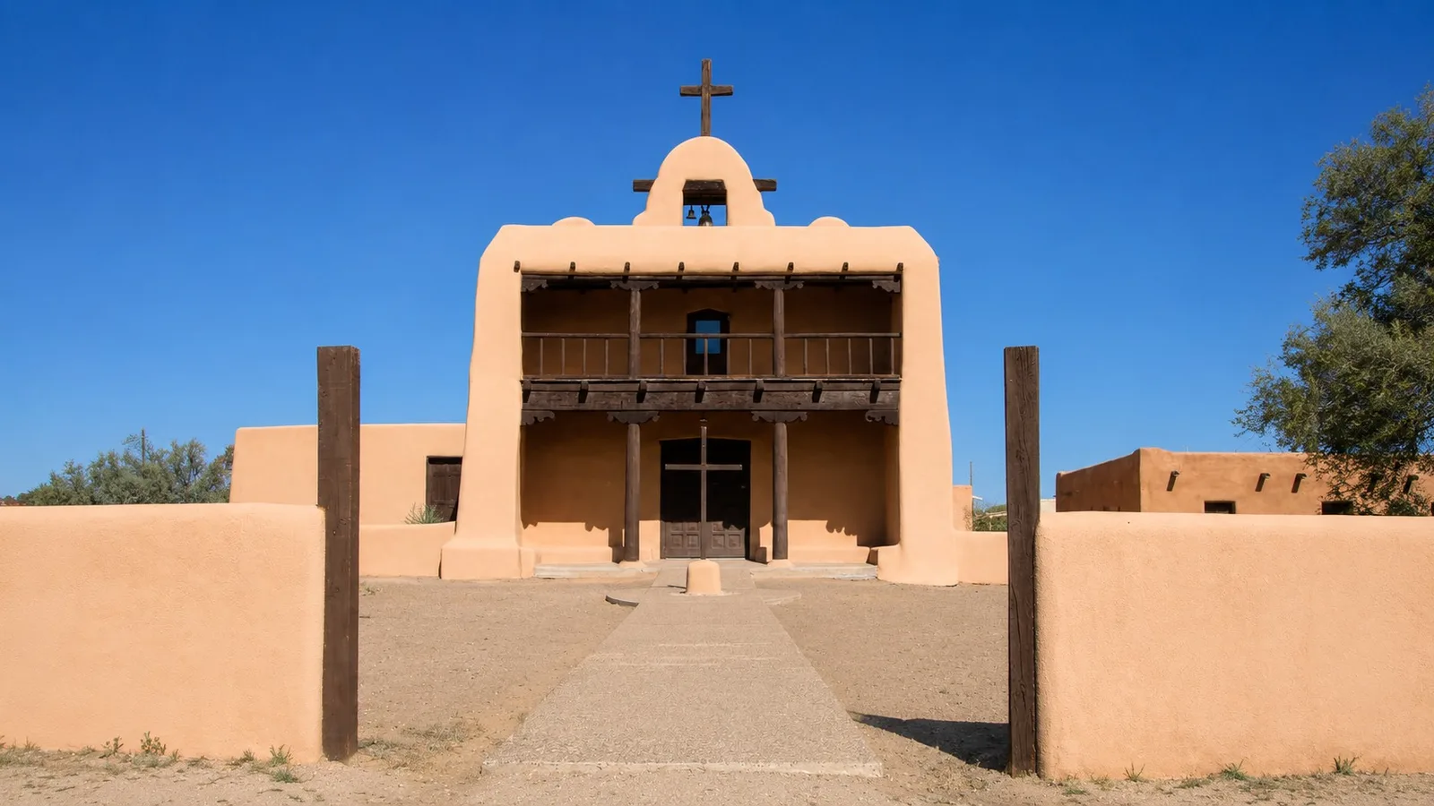 Scenic view of Cochiti Pueblo