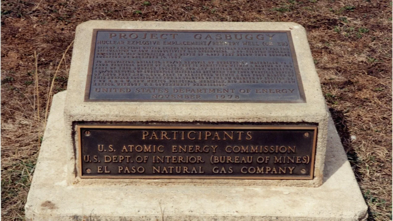 Scenic view of Gasbuggy Atomic Explosion Site
