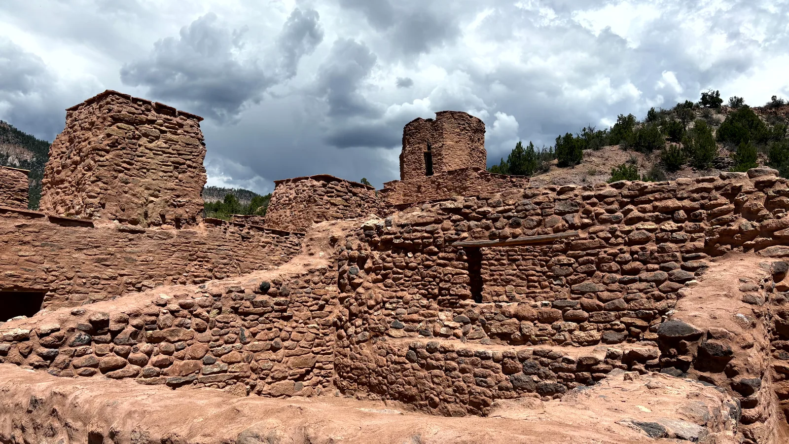 Scenic view of Jemez Historic Site