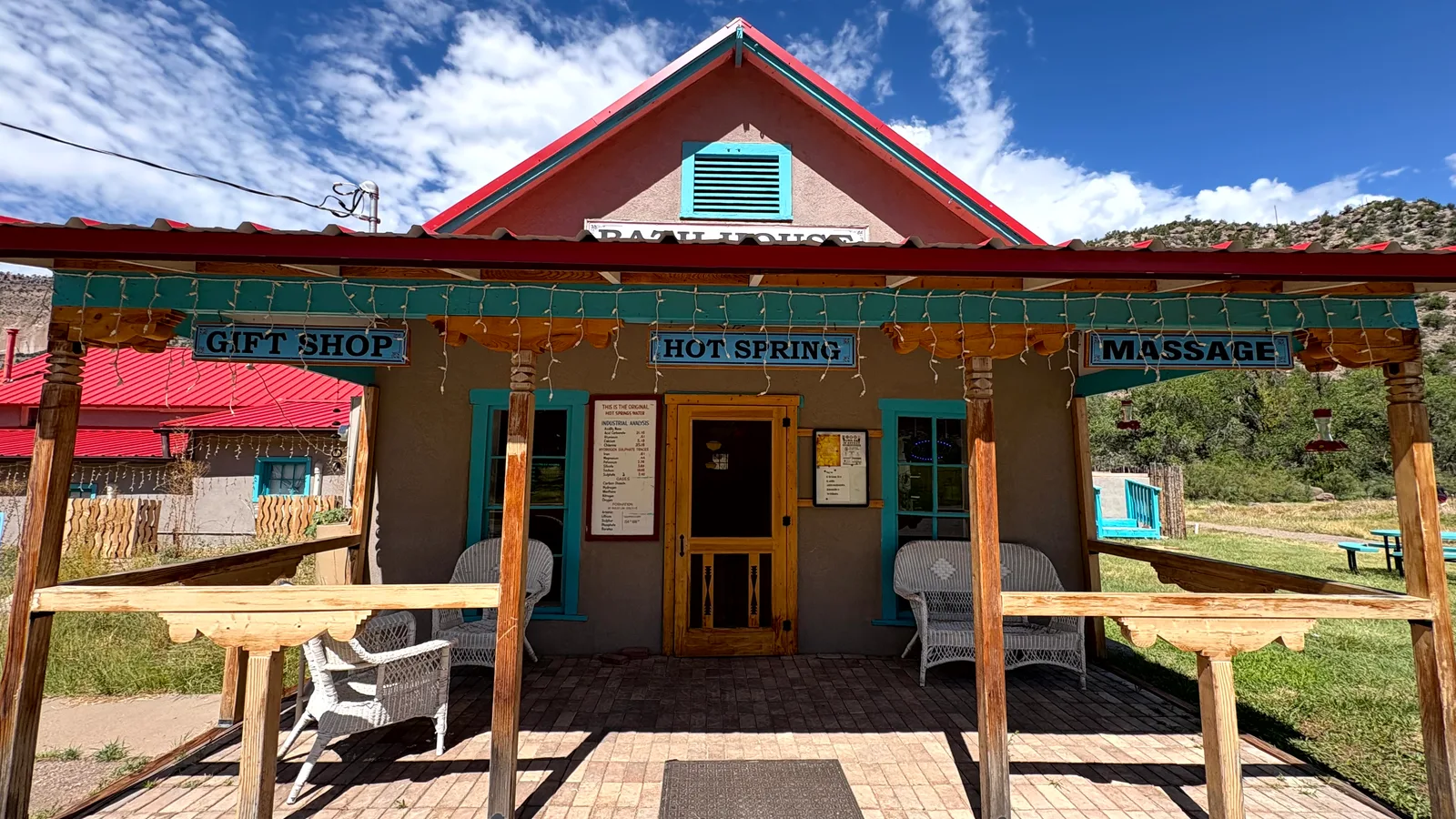 Scenic view of Jemez Hot Springs