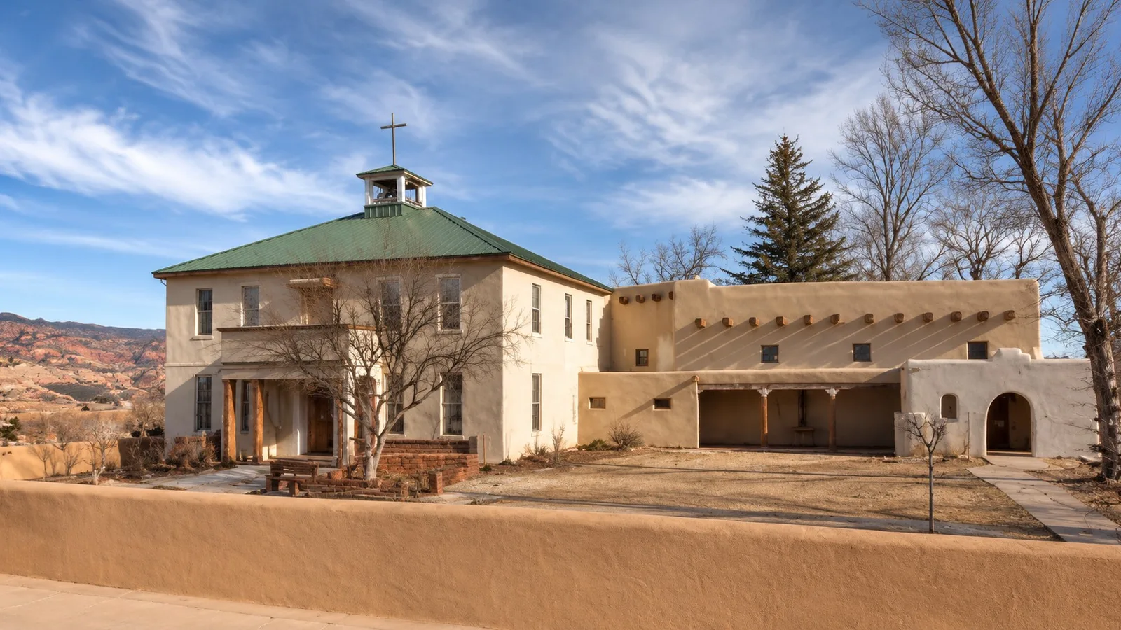 Scenic view of Jemez Pueblo