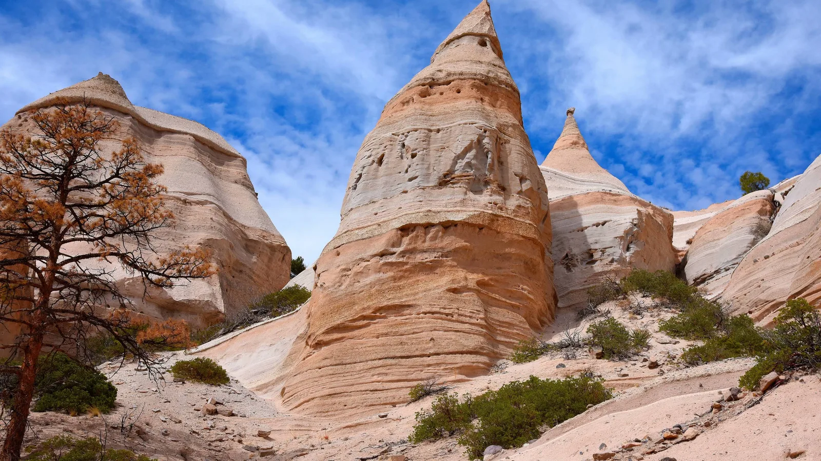 Scenic view of Kasha-Katuwe Tent Rocks National Monument