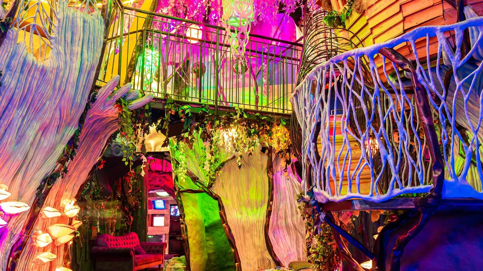 Scenic view of Meow Wolf