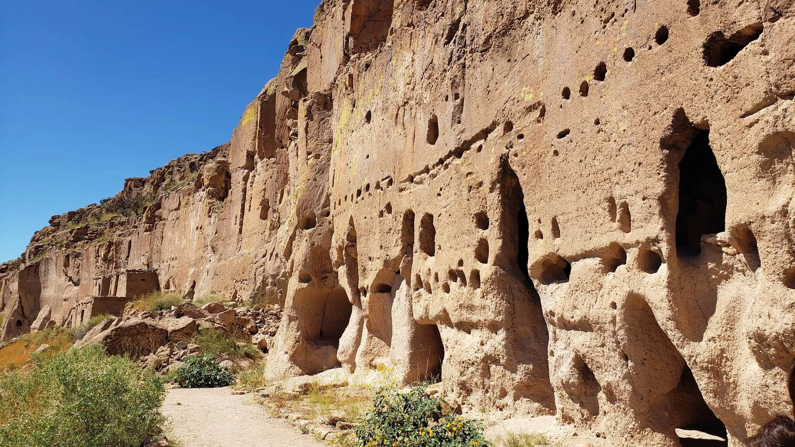 Scenic view of Puye Cliff Dwellings