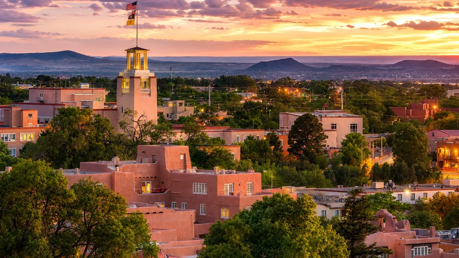Scenic view of Santa Fe