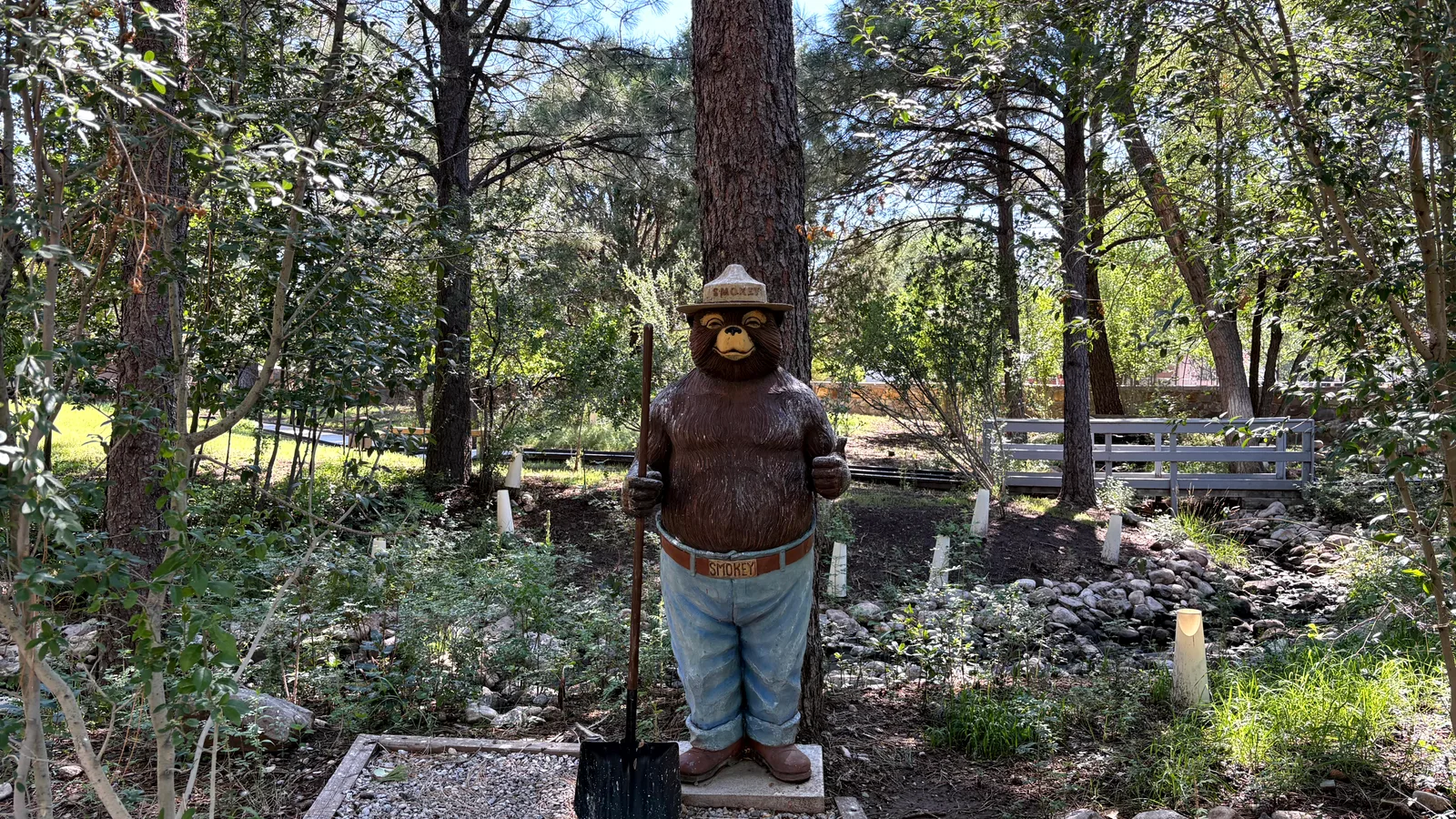 Scenic view of Smokey The Bear Historical Park